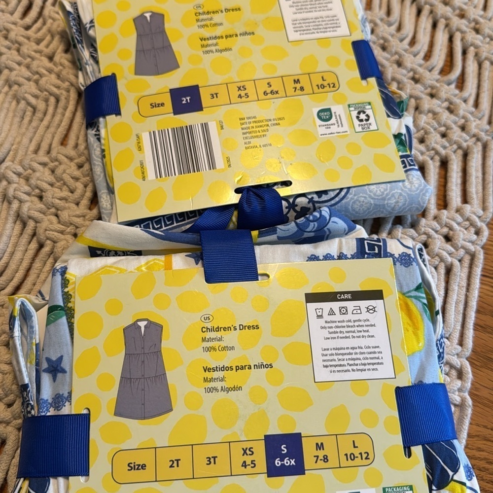 New Alex's Lemonade Stand Children's cotton Dress - Picture 3 of 3
